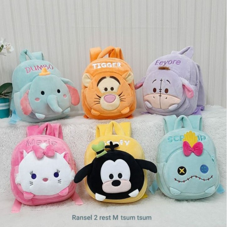 Ransel Anak 2rest M karakter/Bagpack anak paud/kado tas anak/tas karakter/ransel dumbo marry cat