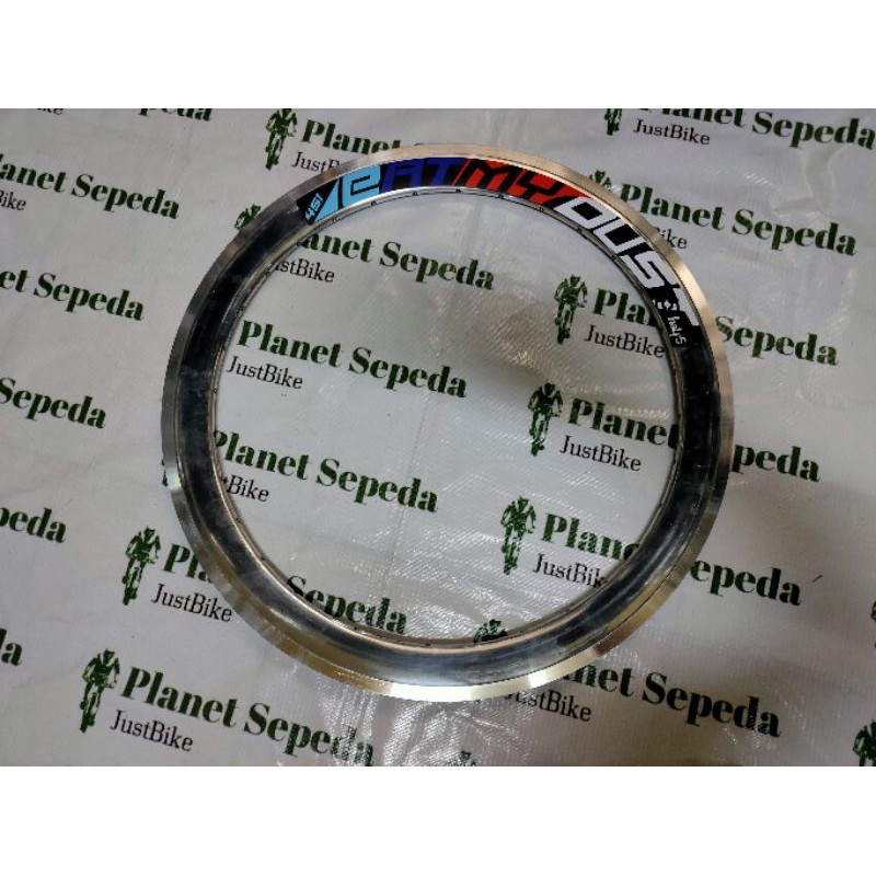 Satu Biji Rims Half 5 Eat My Dust 20 451 Balap 22 32H 4cm Chrome