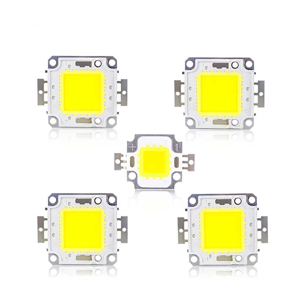 QUINTON Manik-manik LED Chip 20W 50W Putih Dingin Lampu Sorot LED Chip Lampu Terintegrasi Cahaya Manik-Manik LED DIY Untuk Lampu Sorot 22-24V