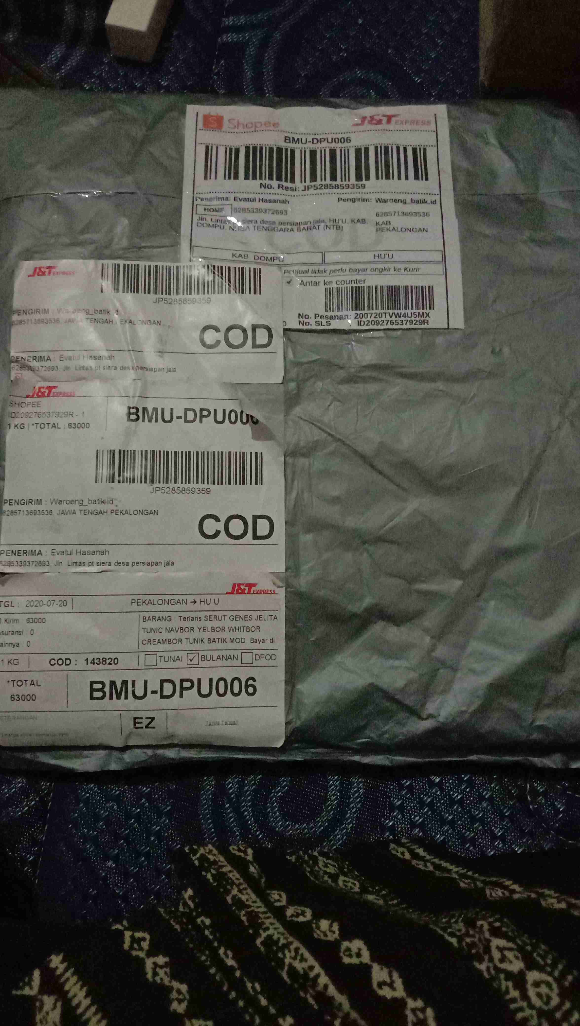 #bayar Di Tempat Terlaris Serut Genes Jelita Tunic Navbor Yelbor Whitbor Creambor Tunik Batik Modern