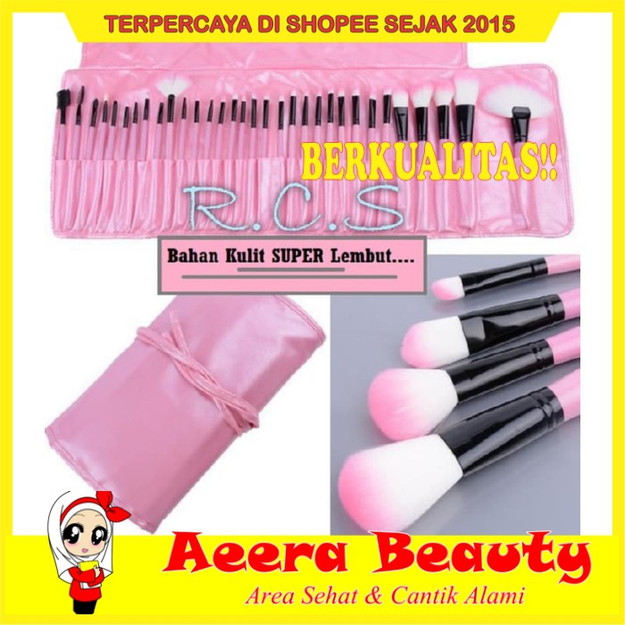 GRATIS ONGKIR DOMPET PINK Make Up for You Brush Set isi 24pc ( Kuas Make up ) MERAH RC0255