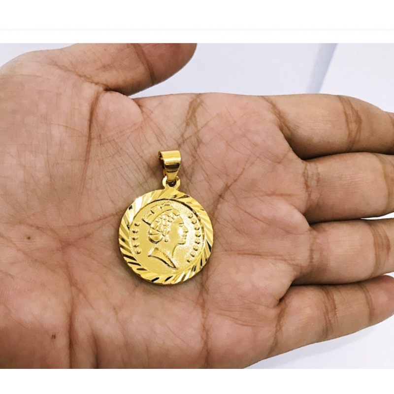 Liontin Koin Elisabet Titanium 24K