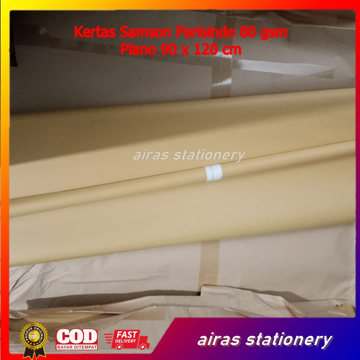 

Kertas Samson Parisindo Plano 80 gsm Ukuran 90×120cm (1 Lbr)