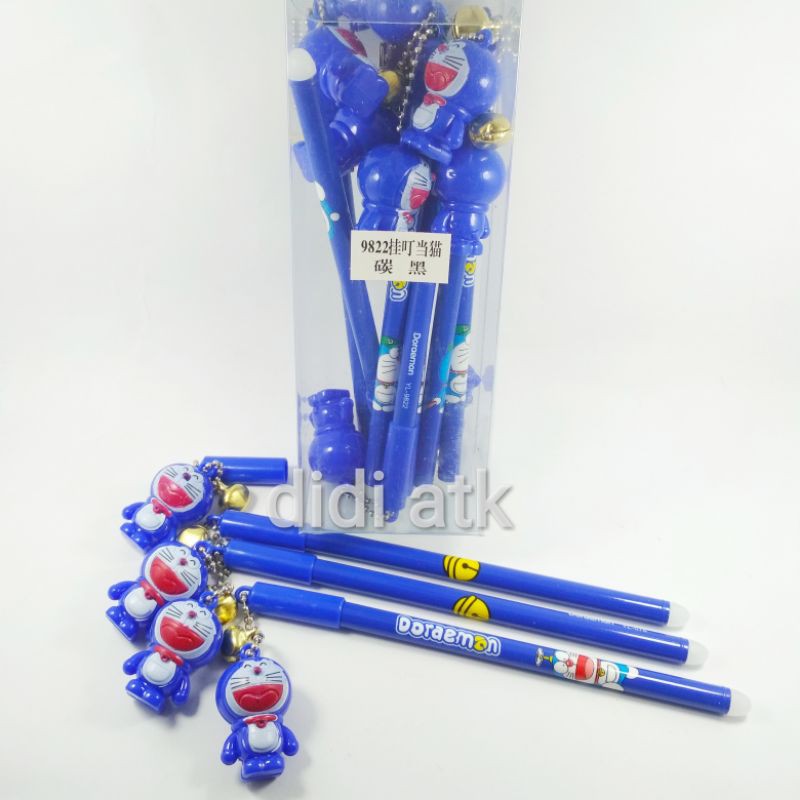 

Pulpen Karakter Gantungan Doraemon Kerincing 0.38mm 12 Pcs