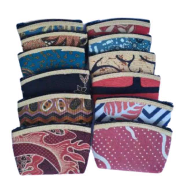 (BISA COD) SATU SET DOMPET KOIN BATIK ISI 20 PCS 10 x 8 cm - SOUVENIR PERNIKAHAN