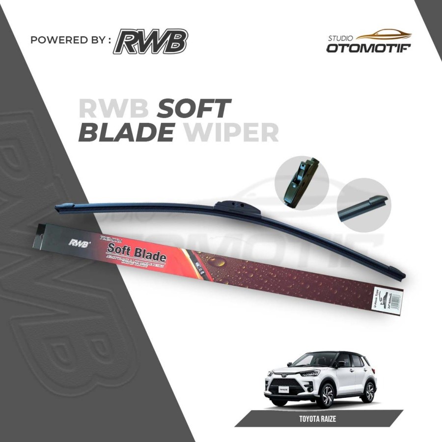 RWB S52 WIPER TOYOTA RAIZE SOFT FRAMELESS WIPER WINDSHIELD RAIZE