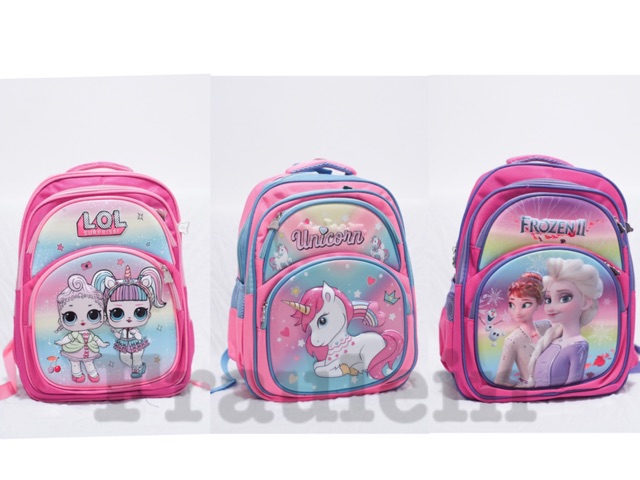 Ransel Anak Sekolah SD Emboss 6D Import