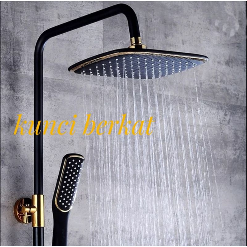 Shower Coloum Hitam Gold/Shower set Black Gold/Sower Colom/Shower mandi