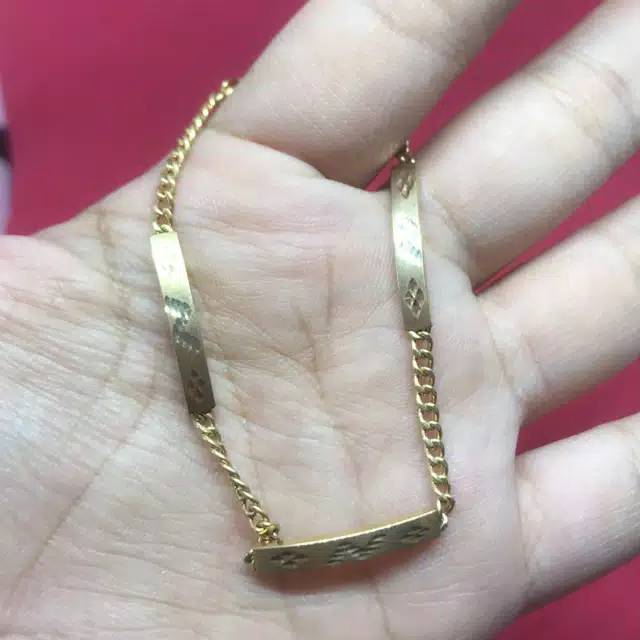 Gelang emas rantai p4 kadar 300