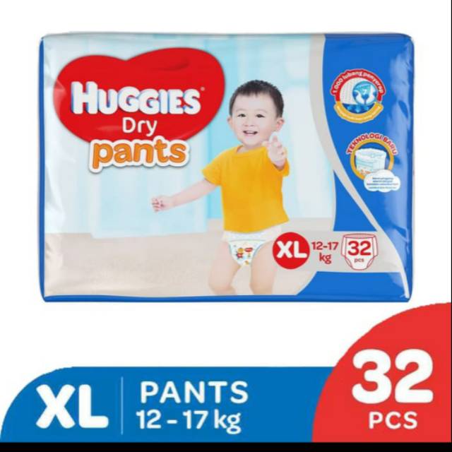 Huggies dry pants XL32