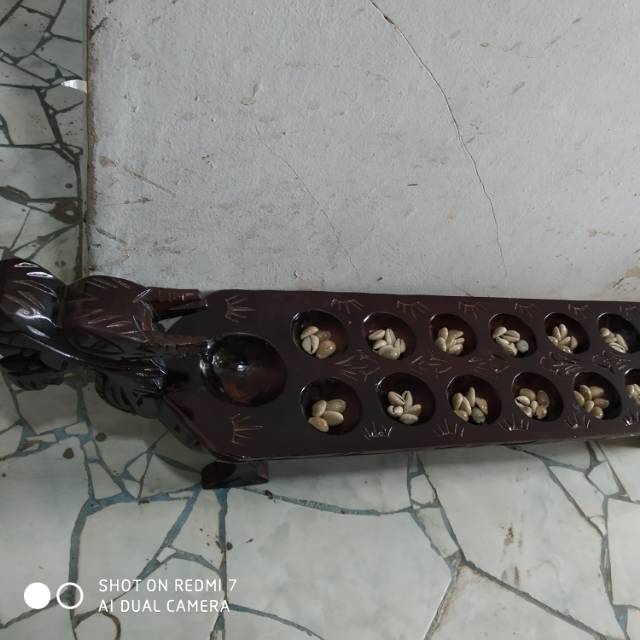 Dakon naga /congkak motif naga