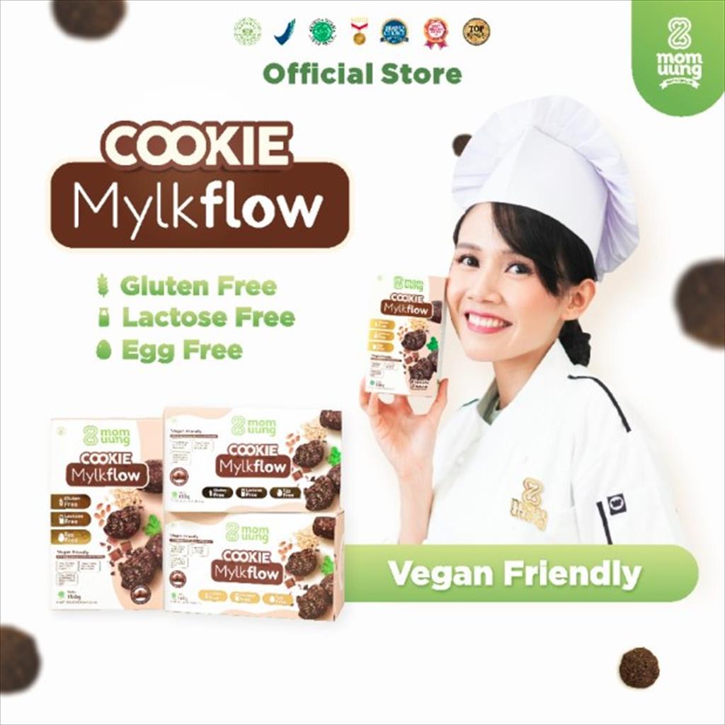 

MOM UUNG Cookie Mylkflow Vegan Friendly Kukis coklat Exstrak Kelor 150gr