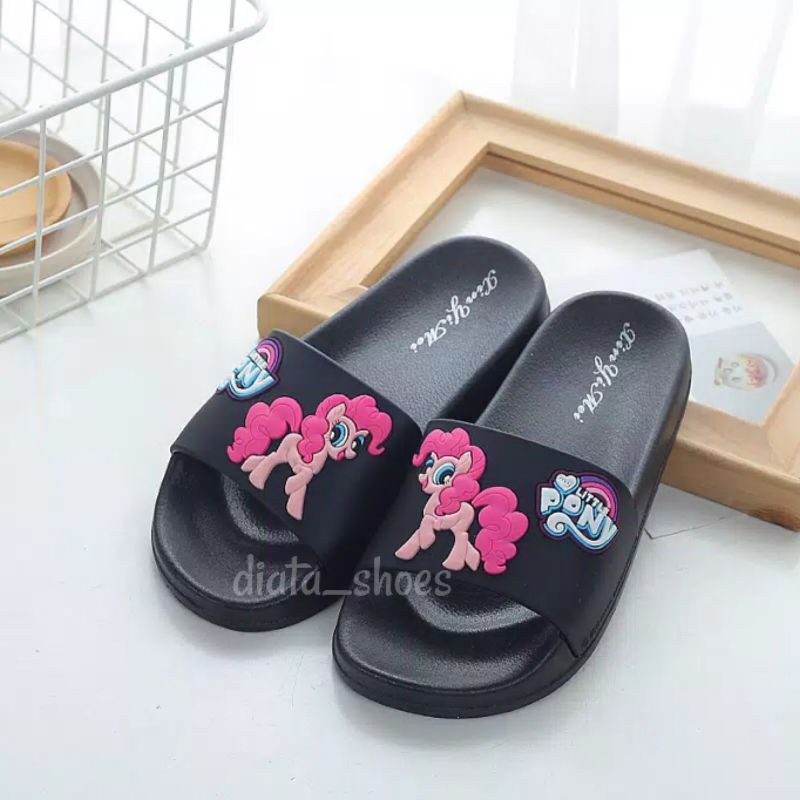 sandal anak kuda poni semi karet timbul size 26-30 realpict