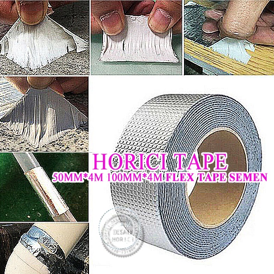 HORICI Aluminium Foil Butyl Rubber Waterproof Tape/Lakban Aluminium Anti Bocor/Flex Tape Semen
