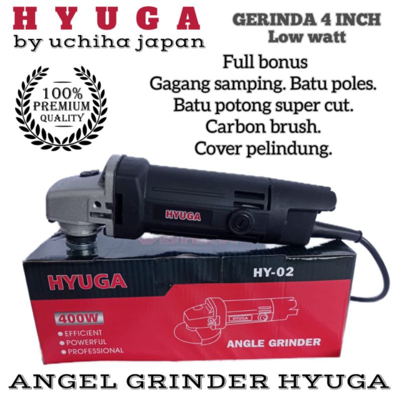 mesin gerinda hyuga  hevay duty slim edition gurinda angle grinder serkel sirkel penghalus poles pot