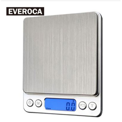 TOSERBA_EMAK - Taffware Digipounds Timbangan Dapur Mini Digital Scale 500g - 0.01g - i2000 - Silver