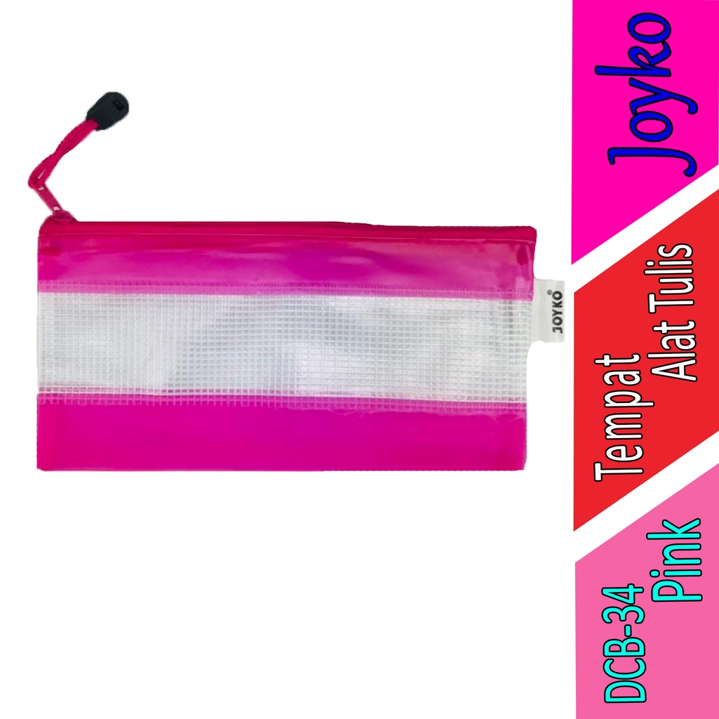 

Tas Alat Tulis - Joyko - Bag Bill - Tas Serbaguna - Pink - Dcb-34 bill