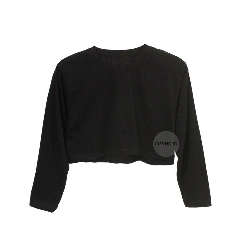 crop top hitam polos from cievno.id new