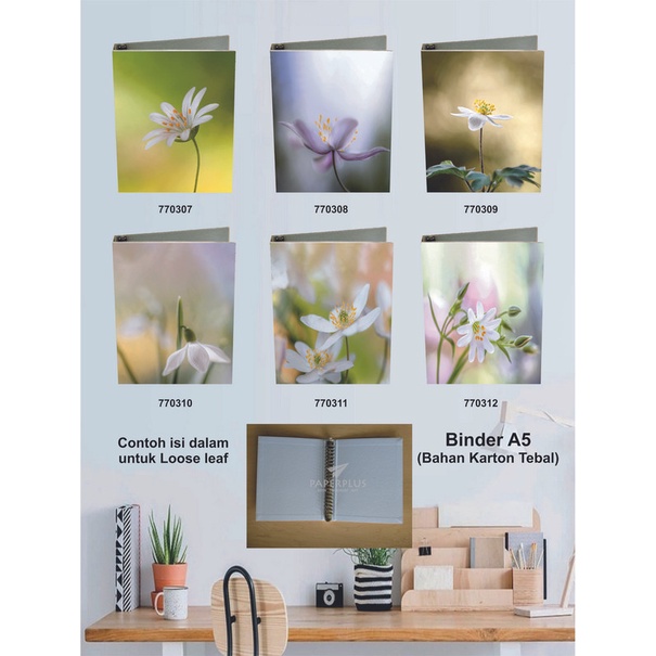 

Binder A5 / Binder Note A5 / Bunga / Set 2905