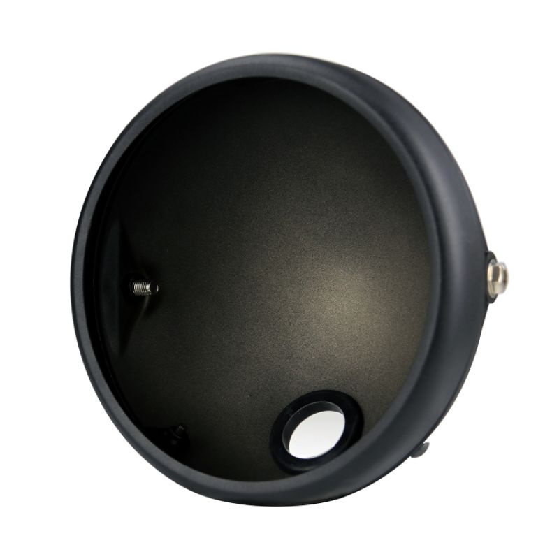 Batok Daymaker 7 inch IMPORT Cover lampu LED Custom Japstyle Hitam dan Crhome
