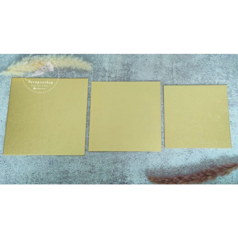 Tatakan Kue Gold / Cake Board Gold / Tatakan Kue Emas / Alas Kue / Tatakan Kue / Dus Kue