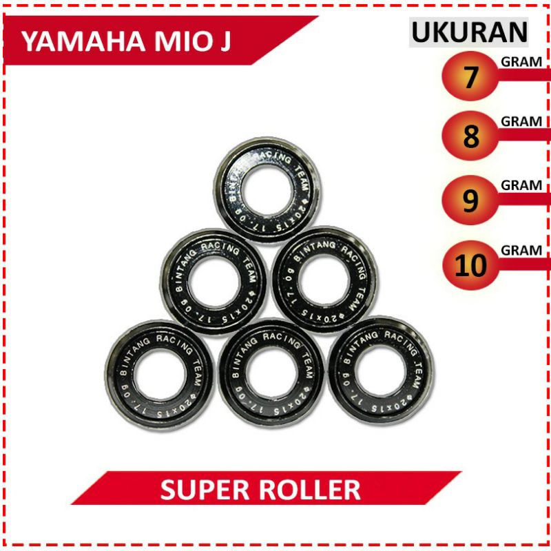 ROLLER/LOLER BRT YAMAHA MIO GT / MIO SPORTY / MIO SOUL / MIO J / FINO KARBU NUVO 7 8 9 10 BRT CLD TDR KAWAHARA DAYTONA AHRS KITACO OTOSAE ROLLER AFTERMARKET TERLARIS TERBAIK YAMAHA ORI LOLER RACING LOLER MURAH LOLER RACING MURAH