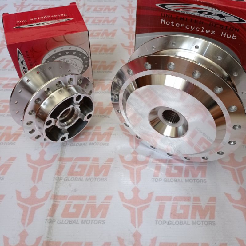 Tromol Vario 125/ Vario 150 Sepasang - Tromol Vario 125/150 Depan Belakang Chrome