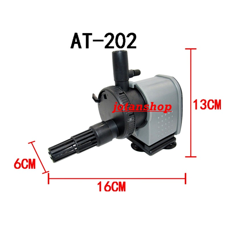 Atman AT-202 AT 202 AT202 mesin Pompa celup filter powerhead Aquarium aquascape power head