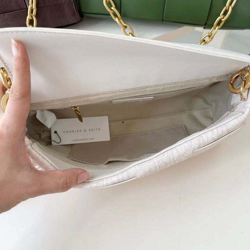 CK Woven Chain-Handle Bag