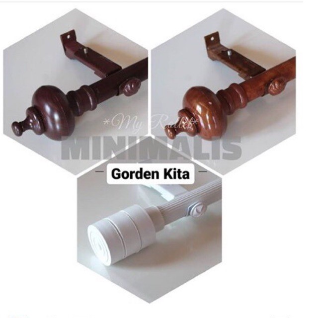 Tiang Gorden Serat Kayu, Rollet, Besi Gorden