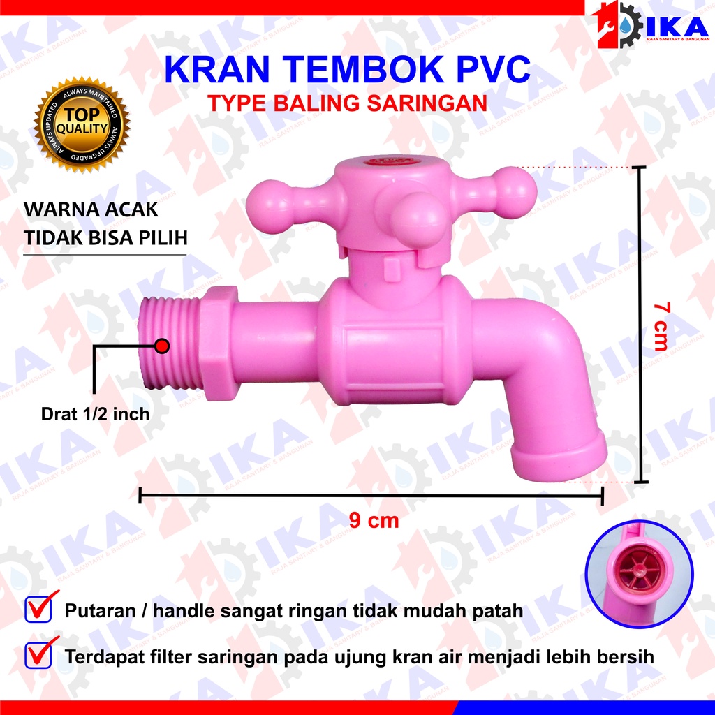 KRAN TEMBOK AIR BALING BIASA STABILO ½ INCH MURAH KUAT