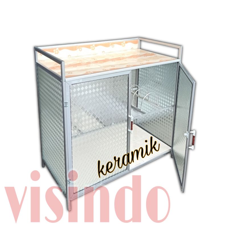 RAK KOMPOR 2 PINTU BAWAH KERAMIK