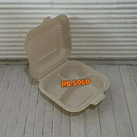 Merak Bioplast Meal Box Bio Sekat 10 pcs