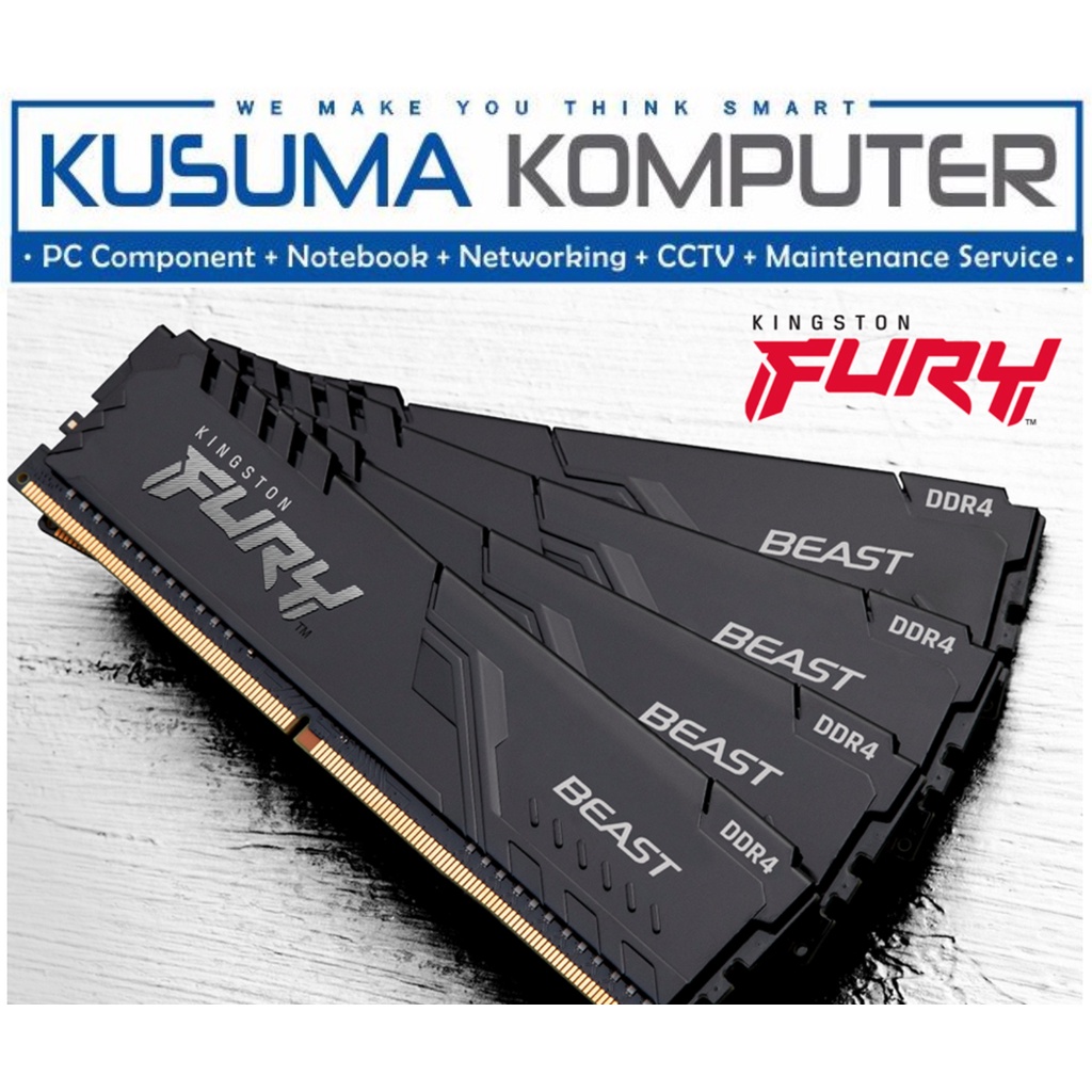 Kingston Fury Beast 16GB (8GB x2) DDR4 2666Mhz KF426C16BBK2/16