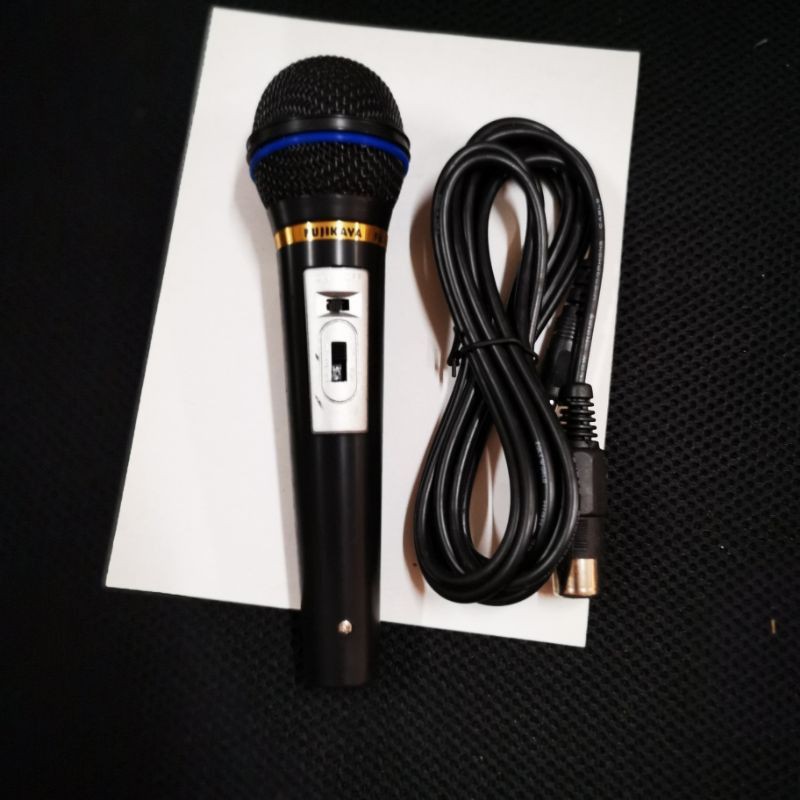 [SUSE] MIKROFON KARAOKE KABEL PANJANG HITAM SILVER PROMO OBRAL CUCI GUDANG