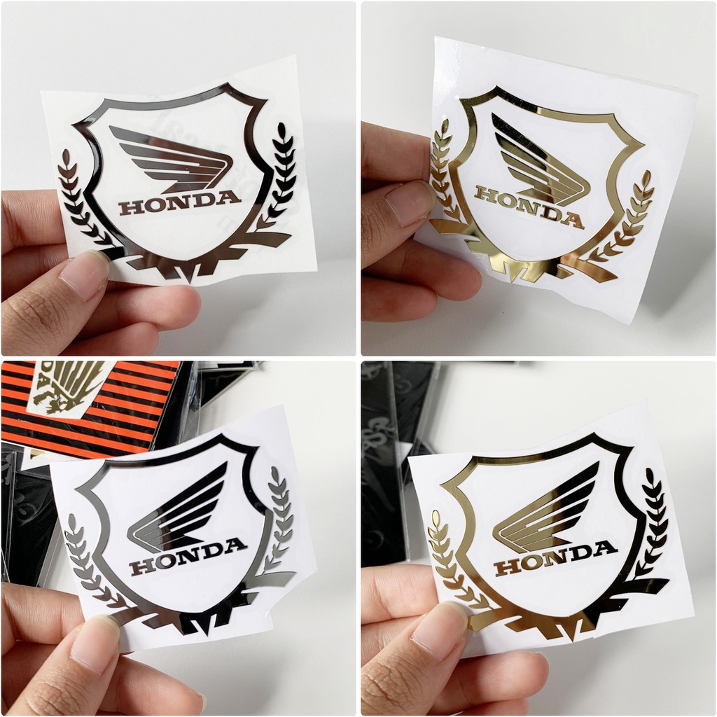 1pc Stiker Emblem / Badge Metal Untuk Helm Motor / Laptop / Handphone