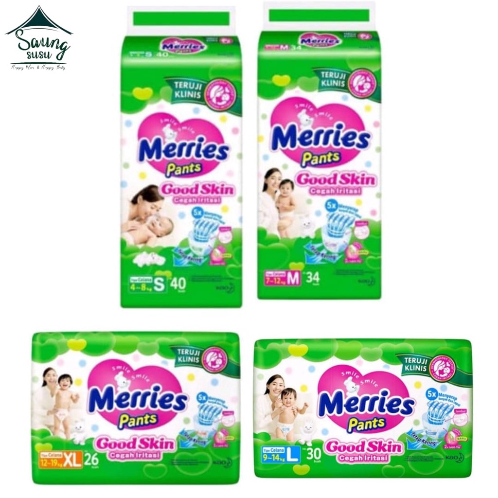 merries pants good skin s40   m34   l30   xl26