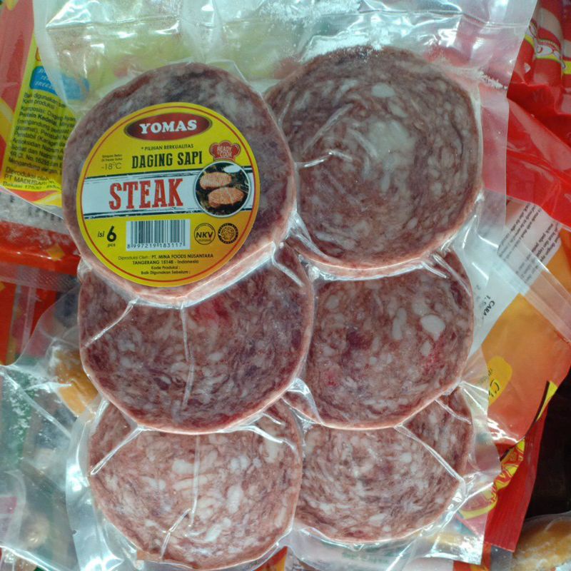 Beef Saikoro Steak 6 pcs 500 gr Yomas