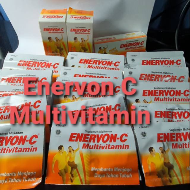 Jual Enervon C Multivitamin Strip Tablet Botol Tablet Effervescent Tablet