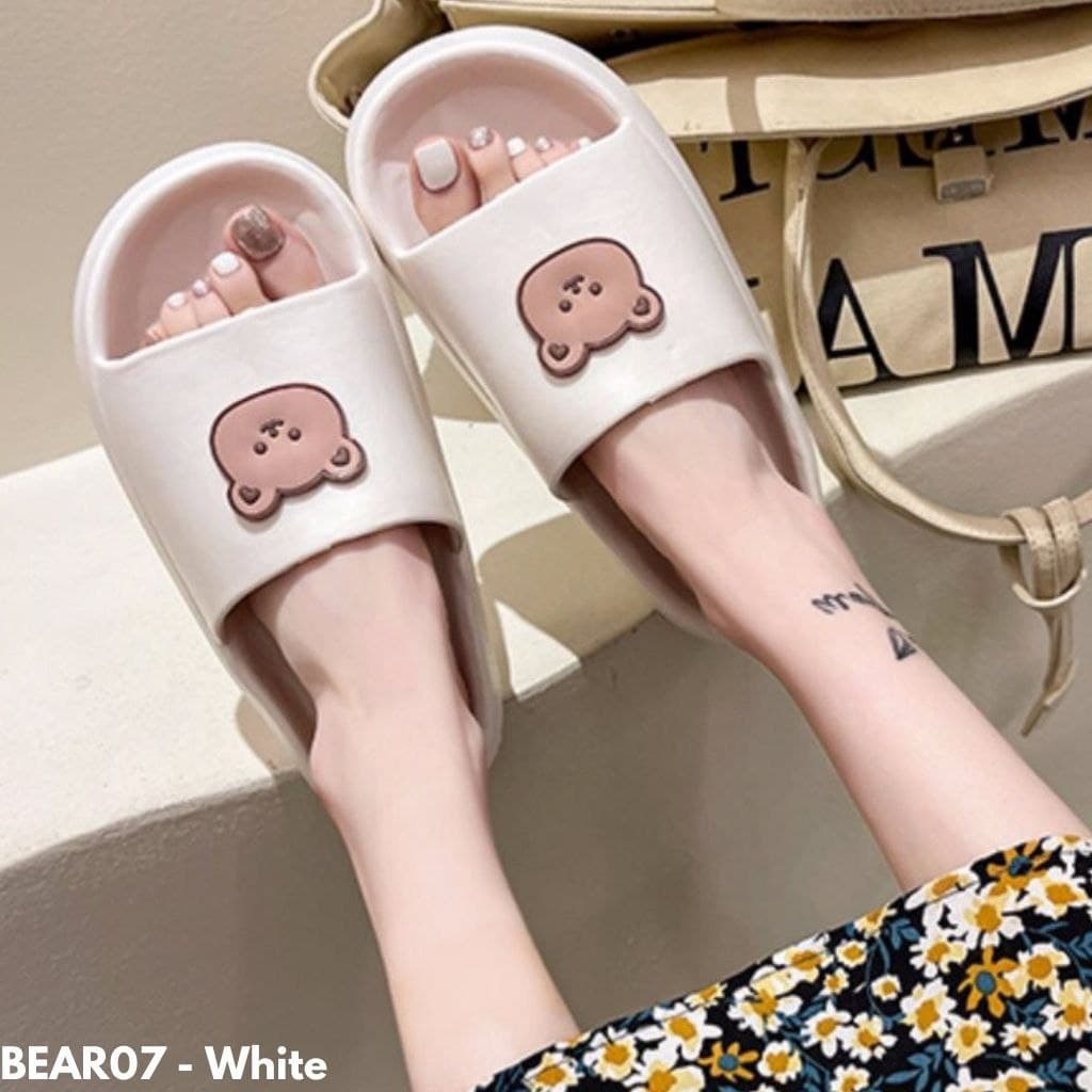 SANDAL SELOP UNISEX BAHAN FULL RUBBER ANTI SLIP IMPORT BEAR NYAMAN DI PAKAI SANTAI BEAR07