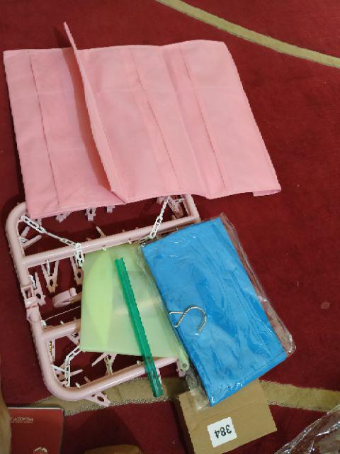 Hanging Underwear Pouch 30 Sekat H791 2 Sisi Tempat Bra Panties Muat Banyak