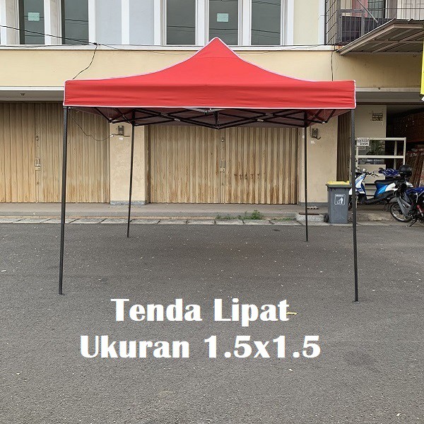 Tenda Lipat Ukuran 1.5x1.5 Dengan Ketebalan Besi 0.6 MM / Tenda Matic / Folding Tent