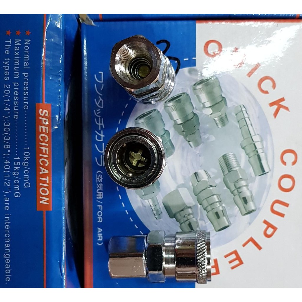 Air Quick Coupler SF 20 Sambung Selang Kompresor recoil cuk kopler