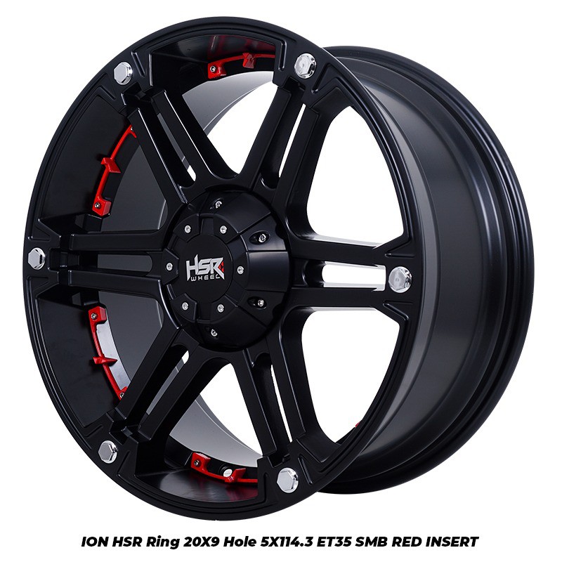 Velg Mobil CRV Almaz Rush Terios Velg HSR Type ION HSR Ring 20 PCD 5X114,3 Lebar 9 Inch