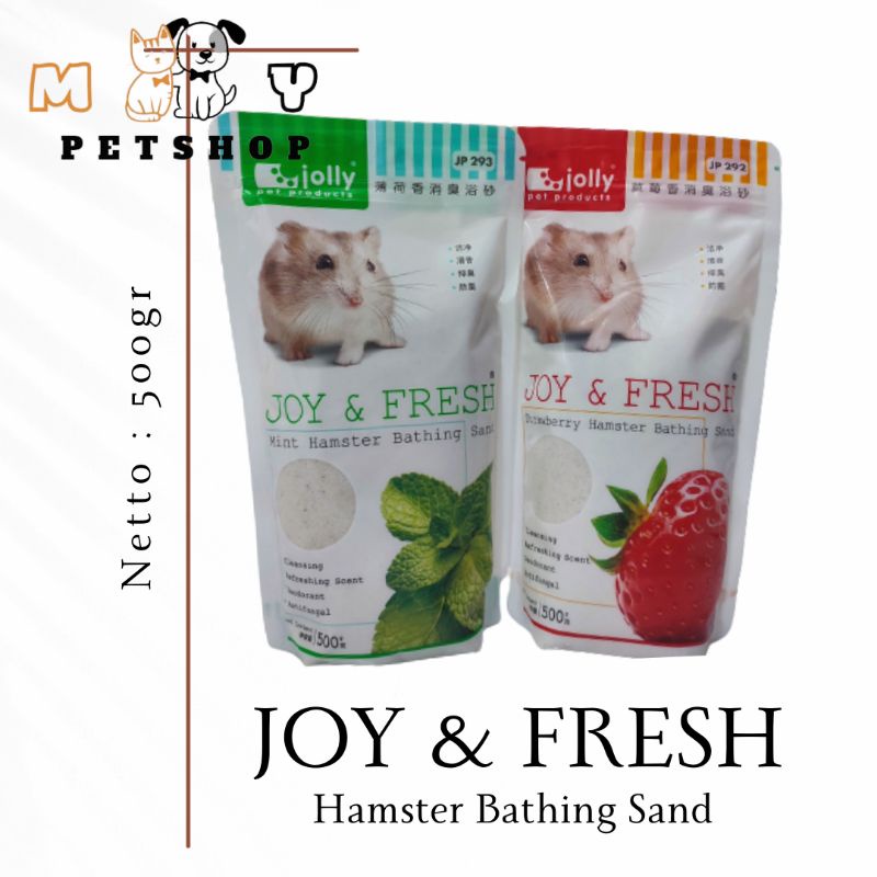 Pasir Hamster Jolly Joy &amp; Fresh. Hamster Bathing Sand