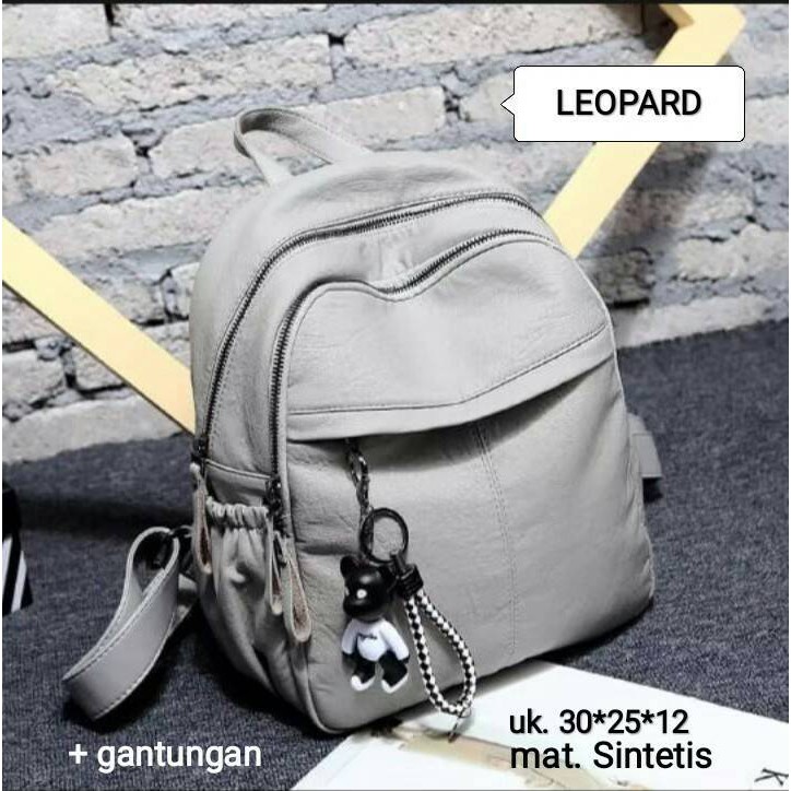 TAS GENDONG TAS RANSEL WANITA SINTETIS GANTUNGAN BONEKA TERLARIS