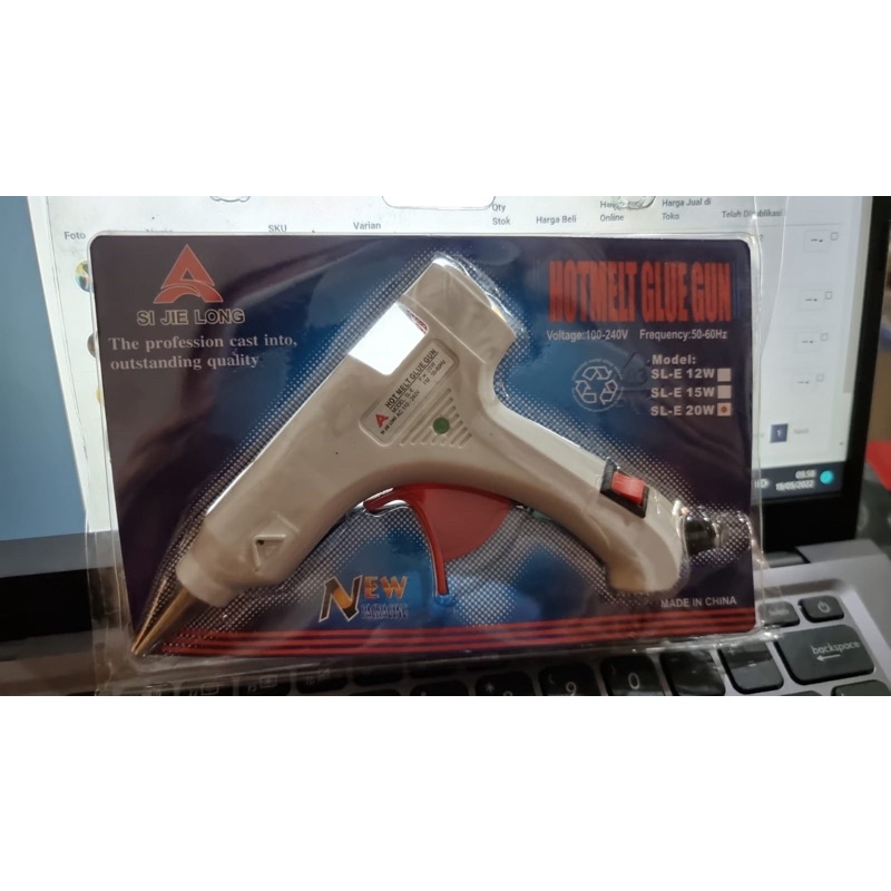 GLUE GUN ON OFF SI JIE LONG 20 WATT / ALAT LEM TEMBAK MURAH / HOT MELT GLUE GUN