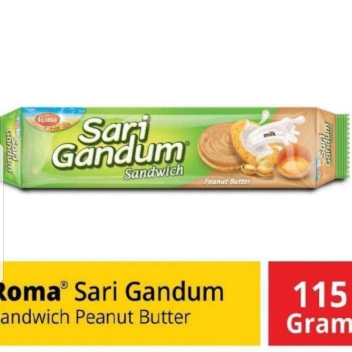 

ROMA SARI GANDUM SANDWICH PEANUT BUTTER 115G