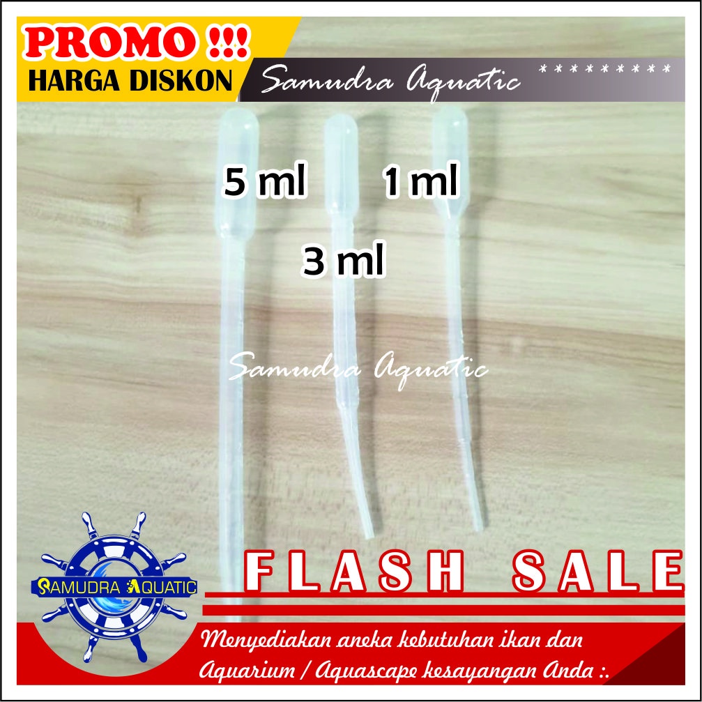 PIPET Tetes Ikan 1ml, Pipet Ikan Hias Obat Ikan