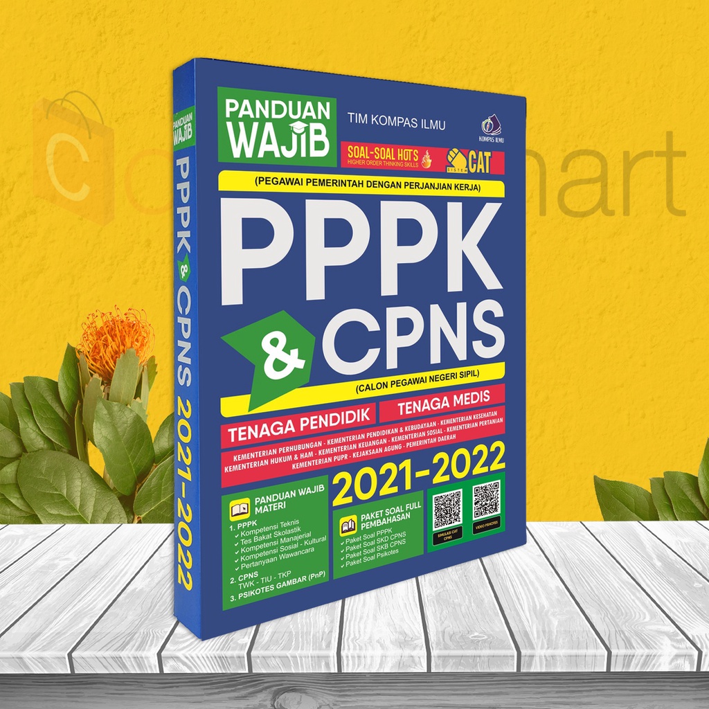 BUKU TES CPNS 2021-2022 - PANDUAN WAJIB CAT CPNS 2021-2022 - CPNS + PPPK - P3K - ASN + SOAL HOTS - K